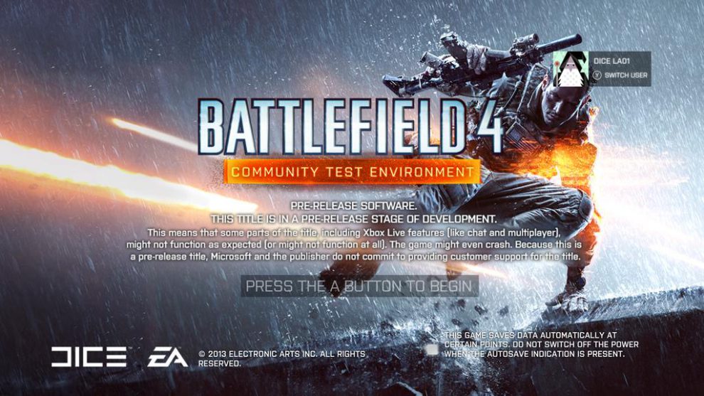 Battlefield 4 community test environment что это